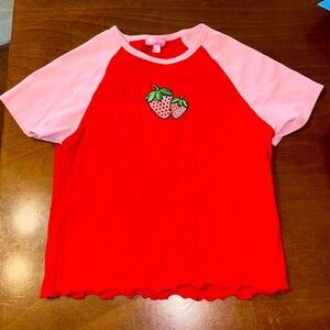 Strawberry crop top